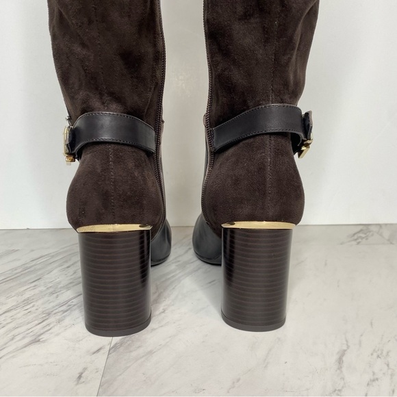New! Bandolino Bilya Brown Heeled Tall Boot 9M - Picture 4 of 15